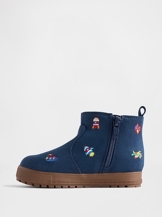 Image number 5 showing, Toddler Vegan Suede High-Top Sneakers