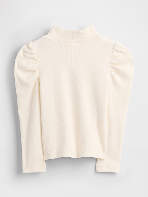 Image number 2 showing, Baby & Toddler Puff-Sleeve Rib Mockneck