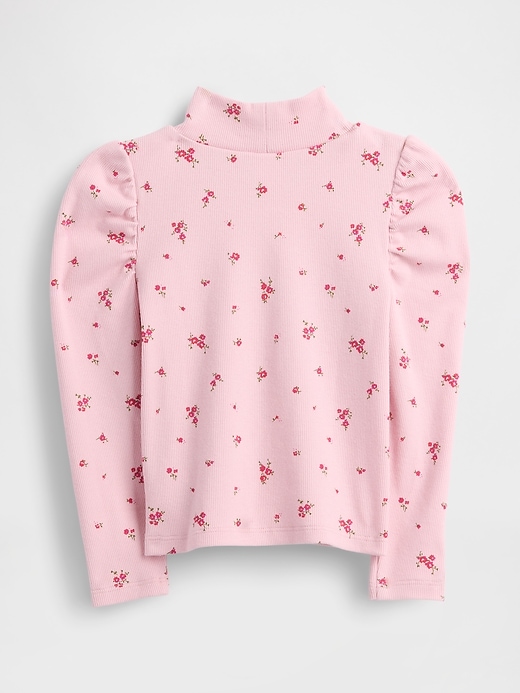 Image number 2 showing, Baby & Toddler Puff-Sleeve Rib Mockneck