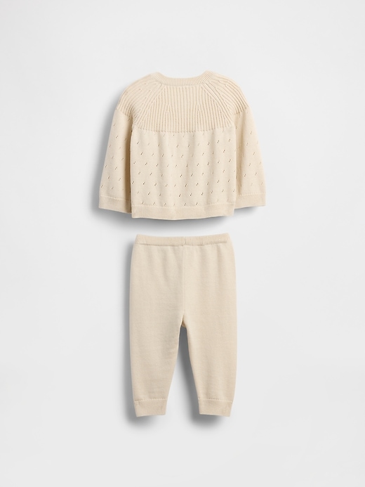 Image number 2 showing, Baby Cardigan Sweater Outfit Set