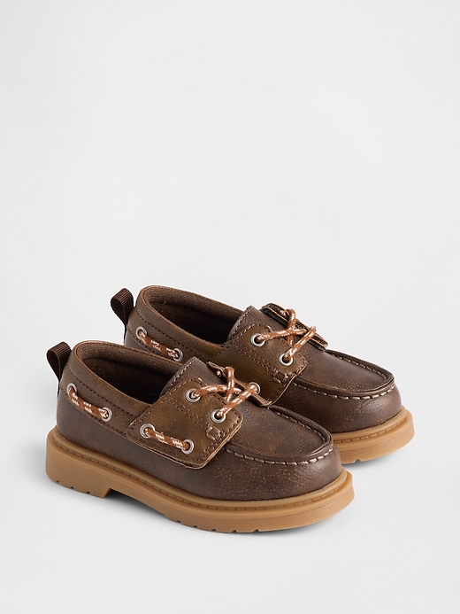 Image number 2 showing, Toddler Vegan Leather Boat Shoes