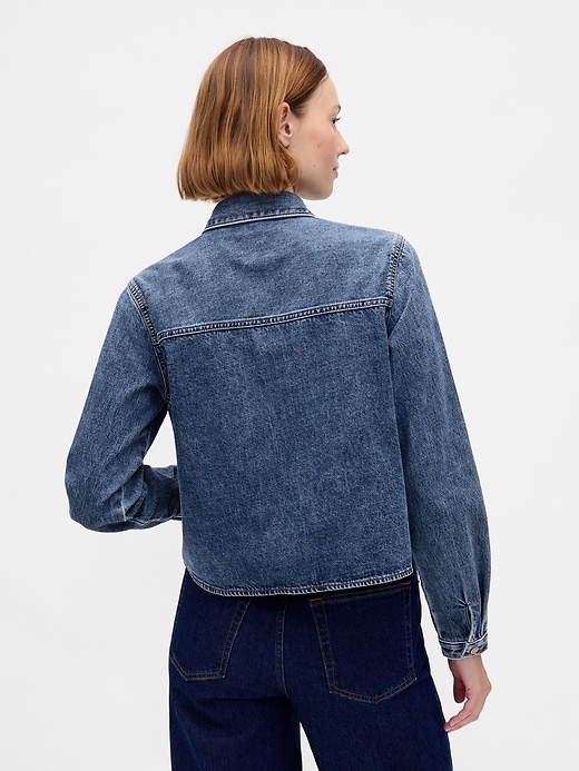 Image number 3 showing, Denim Shirt Jacket