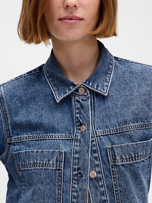 Image number 4 showing, Denim Shirt Jacket