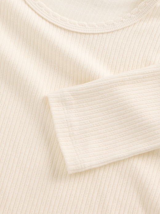 Image number 4 showing, Pointelle Rib T-Shirt