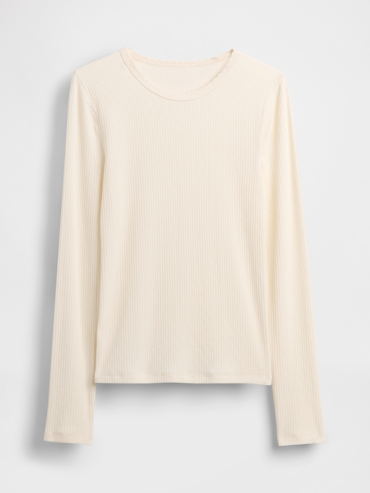 Pointelle Rib T-Shirt