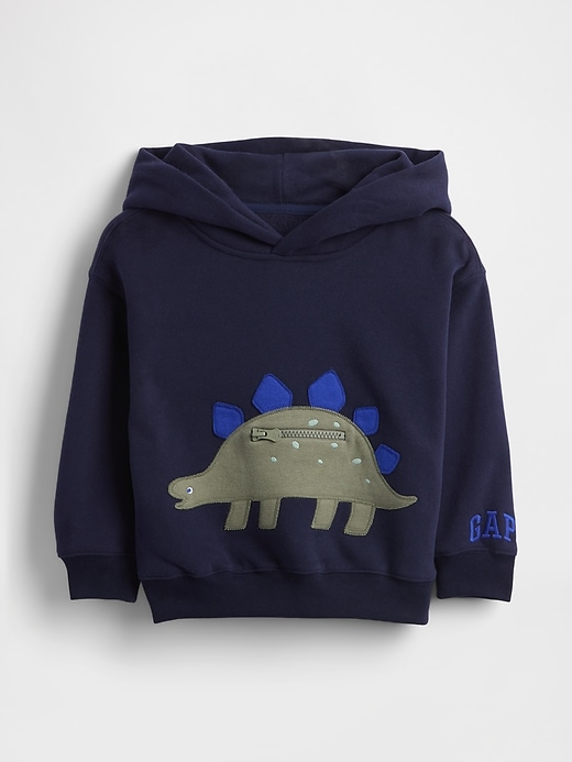 Image number 1 showing, Baby & Toddler VintageSoft Dino-Pocket Hoodie