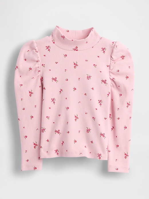 Image number 1 showing, Baby & Toddler Puff-Sleeve Rib Mockneck