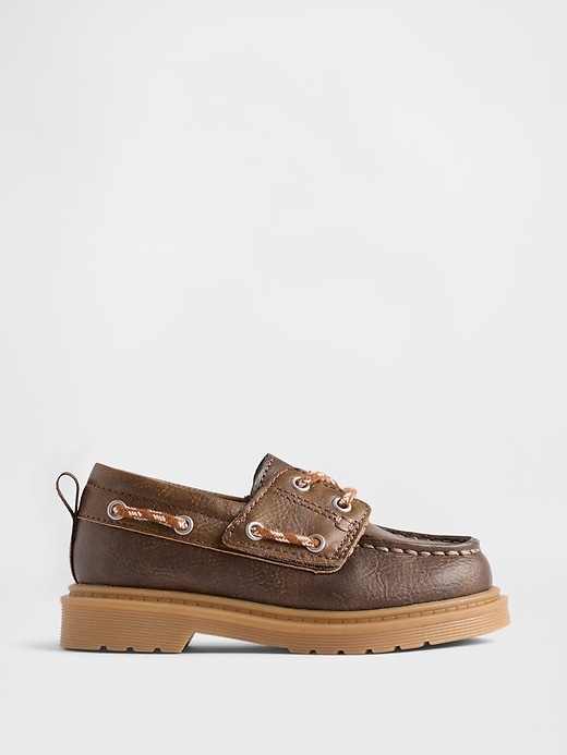 Image number 1 showing, Toddler Vegan Leather Boat Shoes