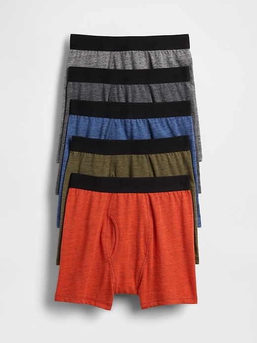 Image number 1 showing, Kids Boxer Briefs (5-Pack)