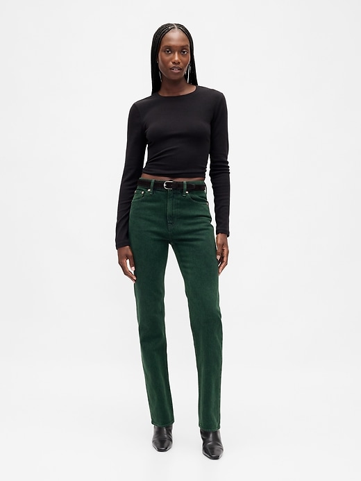 Image number 1 showing, High Rise '90s Slim Straight Jeans