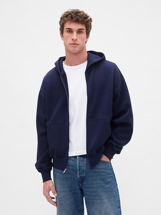 Image number 1 showing, Heavyweight Oversized Zip Hoodie