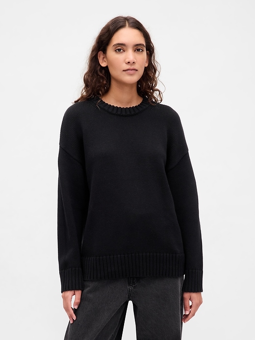 Image number 1 showing, 100% Cotton Oversized Sweater