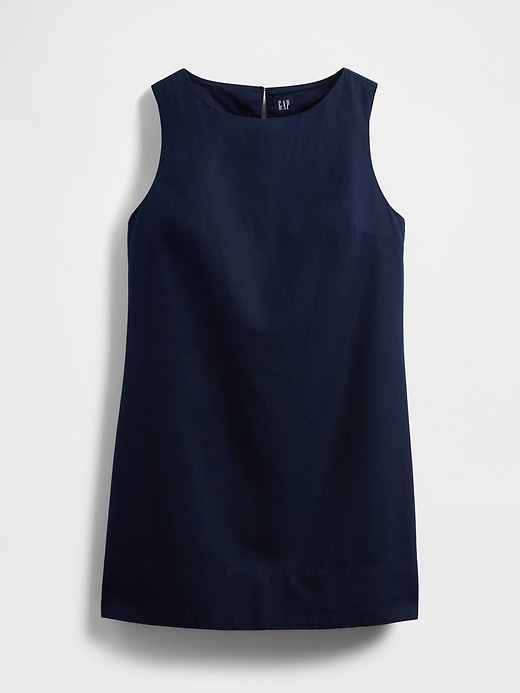 Image number 7 showing, Linen-Blend Mini Shift Dress