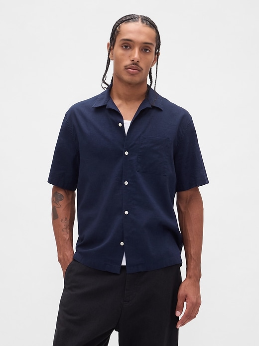 Image number 1 showing, Linen-Cotton Shirt