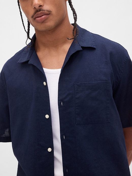 Image number 4 showing, Linen-Cotton Shirt