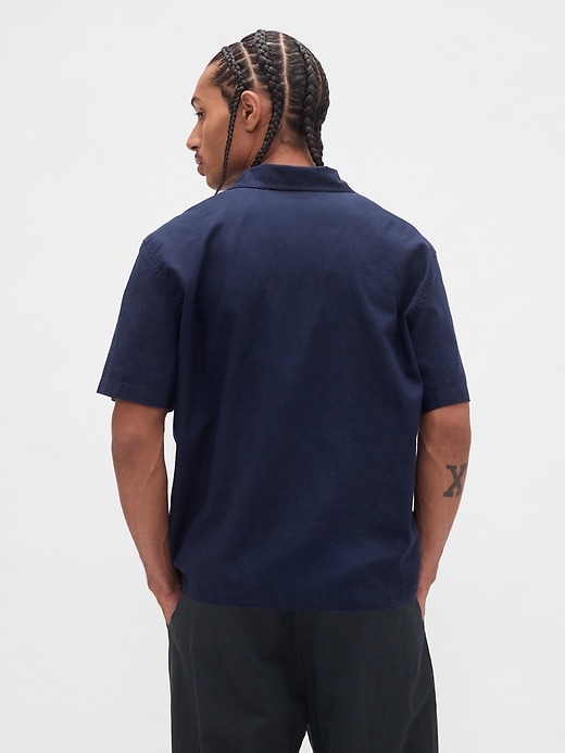 Image number 3 showing, Linen-Cotton Shirt