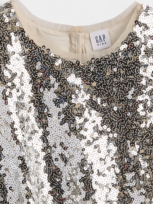 Image number 5 showing, Kids Sequin Bubble Top