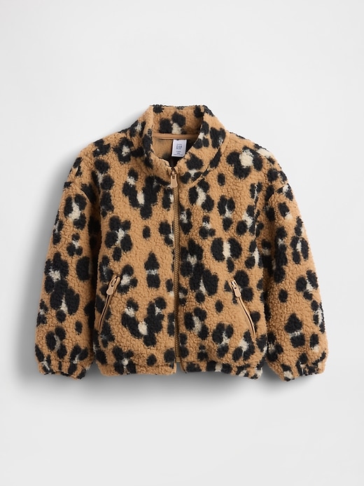 Image number 1 showing, Baby & Toddler Sherpa Zip Jacket