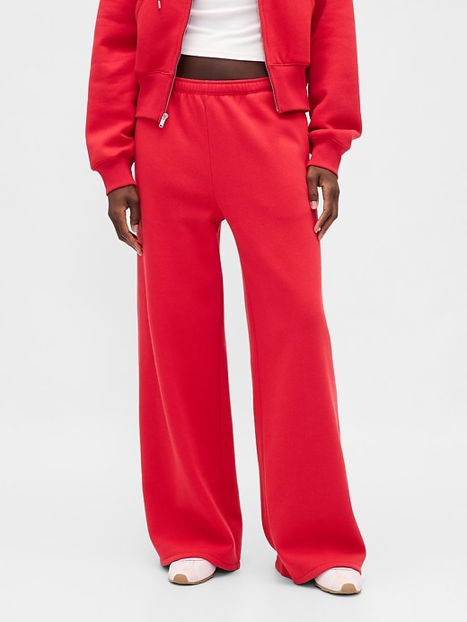 L'image numéro 2 présente Pantalon ballon à jambe large en coton ouaté VintageDoux