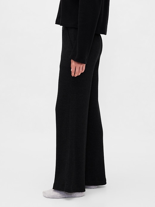 Image number 3 showing, Waffle Wide-Leg PJ Pants
