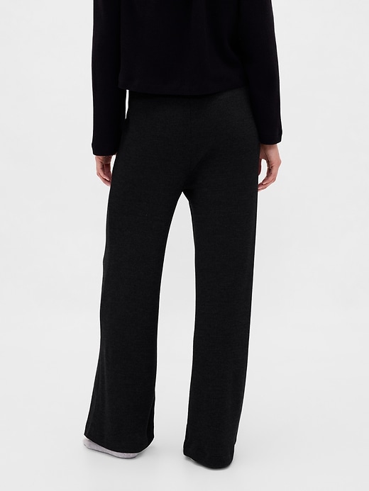 Image number 4 showing, Waffle Wide-Leg PJ Pants