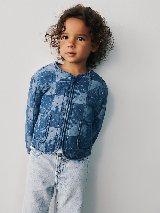 Image number 4 showing, Baby & Toddler Quilted Patchwork Denim Jacket
