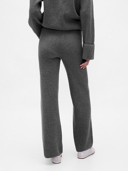 Image number 4 showing, CashSoft Shaker-Stitch Sweater Pants