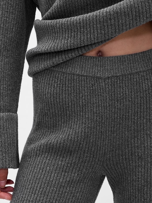 Image number 5 showing, CashSoft Shaker-Stitch Sweater Pants