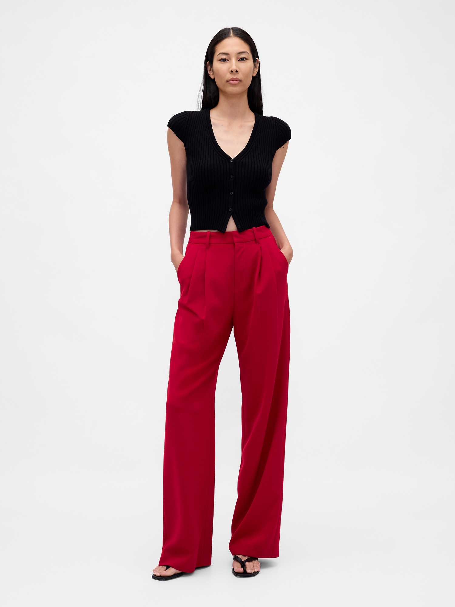 365 High Rise Pleated Trousers