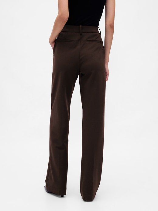 Image number 4 showing, High Rise Double Knit Wide-Leg Pants