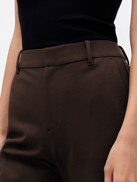 Image number 7 showing, High Rise Double Knit Wide-Leg Pants