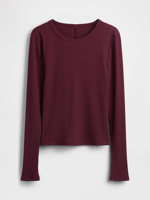 Image number 4 showing, Modern Compact Rib Crop T-Shirt