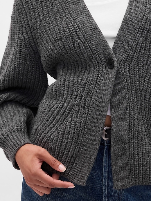 Image number 4 showing, Barrel-Sleeve Cardigan Sweater