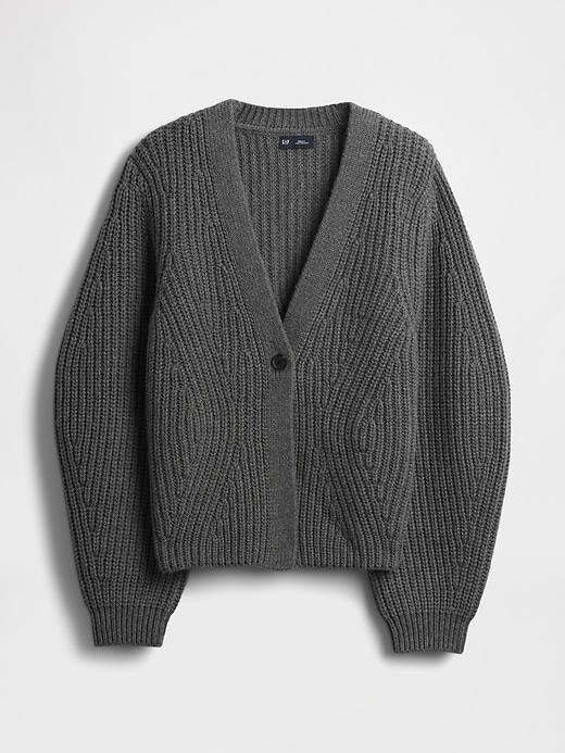 Image number 5 showing, Barrel-Sleeve Cardigan Sweater