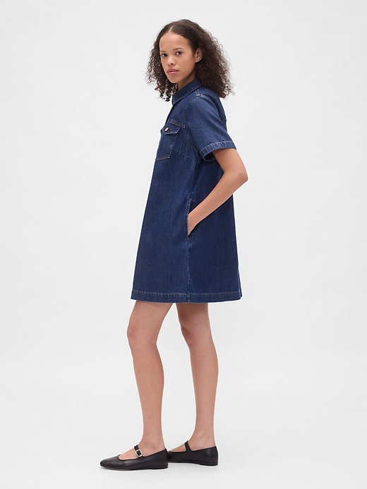 Image number 3 showing, UltraSoft Denim Mini Dress