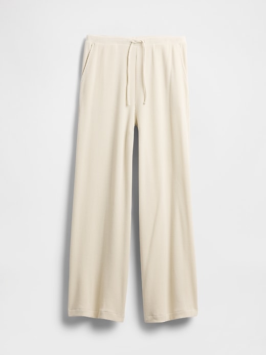 Image number 6 showing, Waffle Wide-Leg PJ Pants
