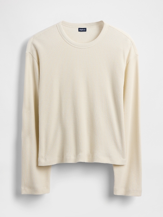 Image number 5 showing, Waffle Crop PJ Top