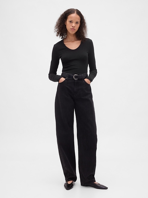 Image number 2 showing, Sheer Modern Rib T-Shirt