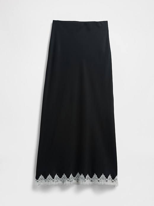 Image number 5 showing, Lace-Trim Maxi Skirt