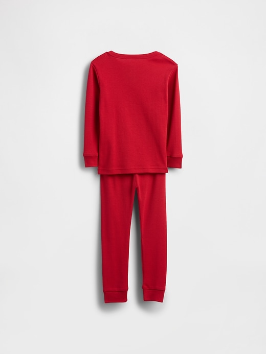 Image number 2 showing, Baby & Toddler Organic Brushed Cotton Henley PJ Set