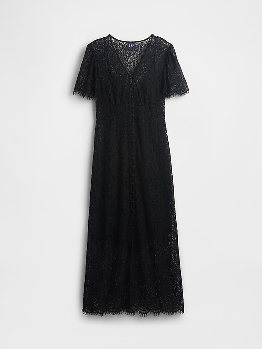 Image number 5 showing, Lace V-Neck Midi Dress