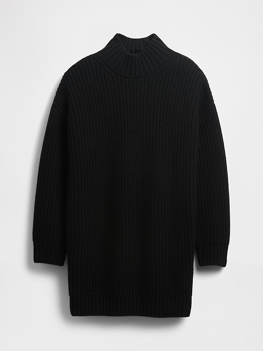Image number 5 showing, Oversized Turtleneck Mini Sweater Dress