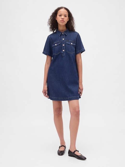 Image number 1 showing, UltraSoft Denim Mini Dress
