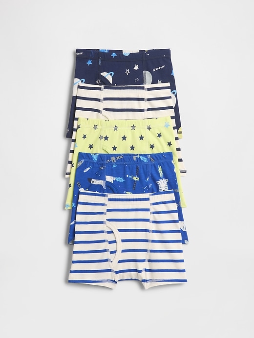 Image number 1 showing, Toddler Organic Stretch Cotton Boxer Briefs (5-Pack)