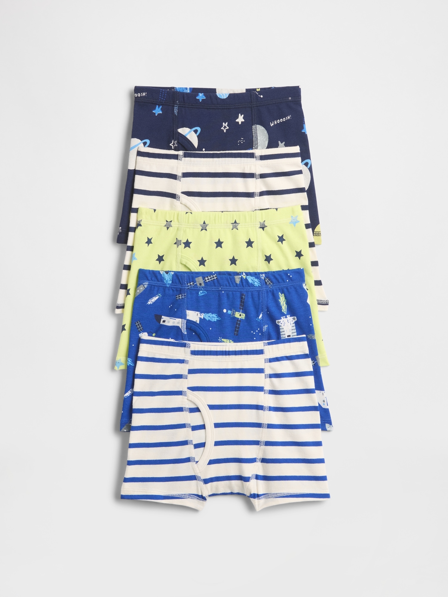 Toddler Organic Stretch Cotton Boxer Briefs (5-Pack)