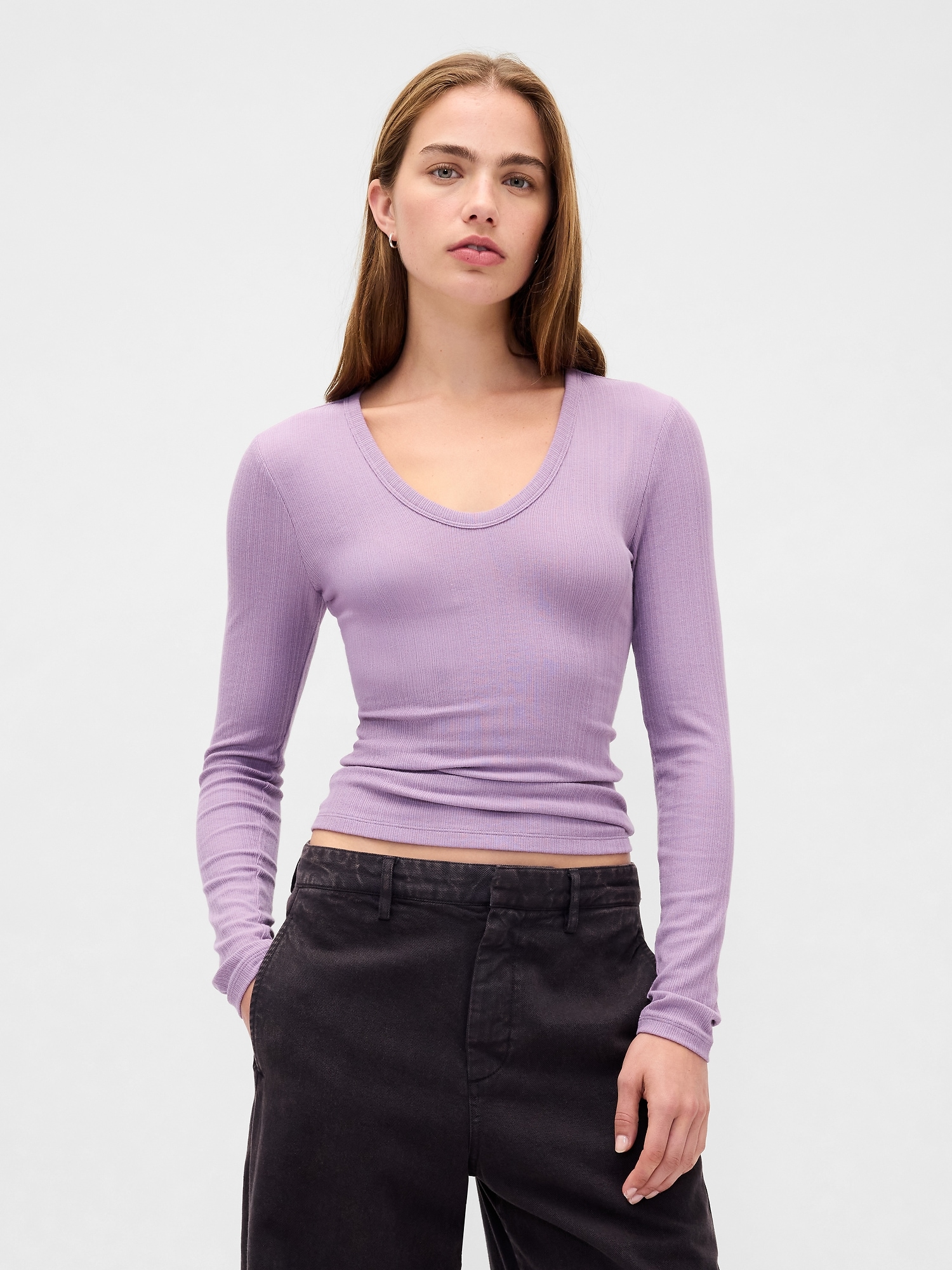 Sheer Modern Rib T-Shirt