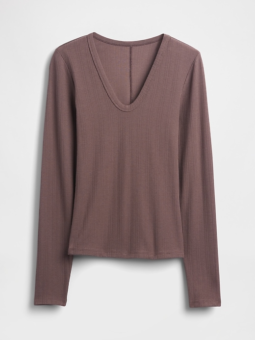 Image number 4 showing, Sheer Modern Rib T-Shirt