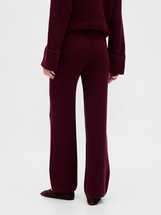 Image number 4 showing, CashSoft Shaker-Stitch Sweater Pants