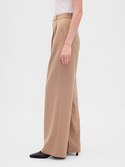 Image number 3 showing, 365 High Rise Brushed Twill Pleated Trousers