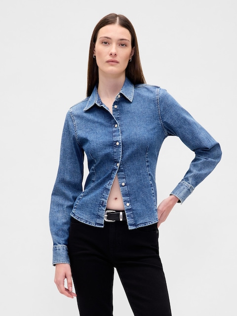 Denim Fitted Shirt